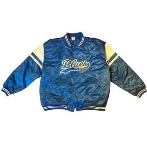 Vintage Blues St Louis NHL Hockey Bomber Jacket 90s Men's XL